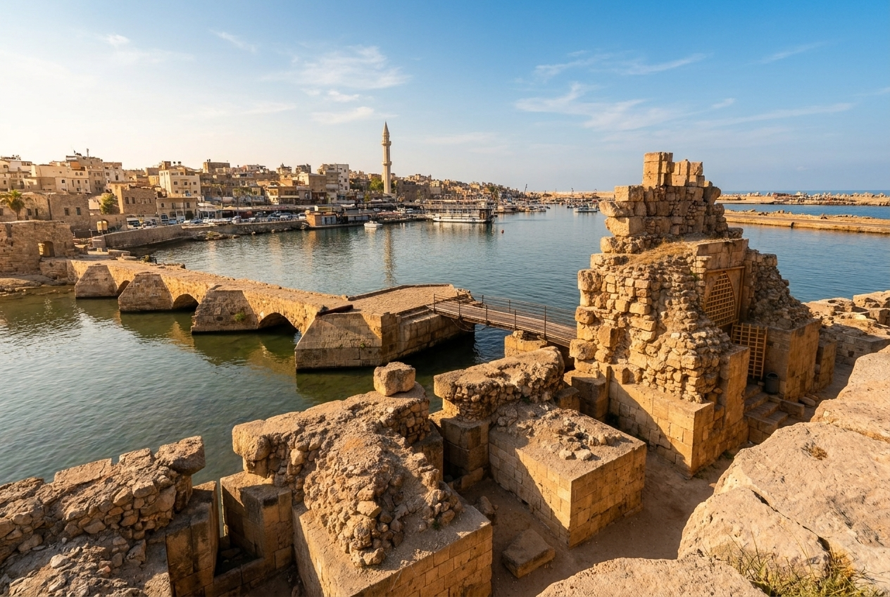 إطلالة على ميناء صيدا القديم